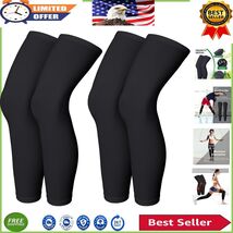 Full-Length Compression Sports Leg Sleeves - Breathable &amp; Non-Slip Design - $350.07 MXN