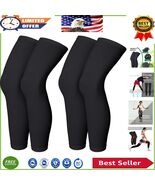 Full-Length Compression Sports Leg Sleeves - Breathable &amp; Non-Slip Design - $350.07 MXN