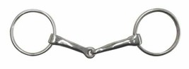 English Saddle Cob Size Horse 4.75&quot; O Ring Snaffle Bit Stainless Steel - £15.90 GBP