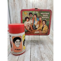 Welcome Back Kotter Tin Metal Lunchbox and Thermal Cup 1977 Aladdin - $75.35