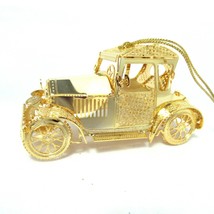 2013 Antique Automobile Danbury Mint Christmas Ornament 23k Gold Plated - £43.25 GBP