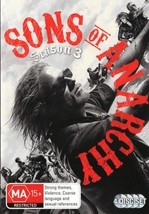 Sons of Anarchy Season 3 DVD | Charlie Hunnam | Region 4 - $17.36