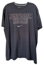 Nike Men&#39;s T-Shirt Just Do It Miami Casual Short Sleeve 100% Cotton Sz X... - $11.87