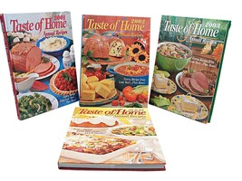 Lot 4 Taste of Home Cookbooks Annual Recipes 2001-2003 2009 Vintage Home Cooking - £38.38 GBP