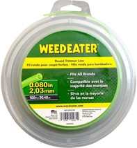 Weed Eater .080&quot; 100 Feet Round String Trimmer Whacker Line 588937905 Gr... - $15.81