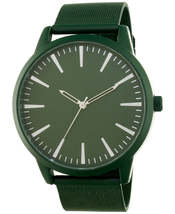 Inc Mens Mesh Bracelet Watch 48mm, Green - £22.38 GBP