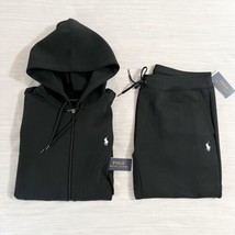 Polo Ralph Lauren Double Knit Tech Fleece Jogger Sweatsuit Black White P... - £192.57 GBP