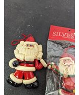 Set of 3 NEW Vintage Silvestri Christmas Ornament Santa - $22.77
