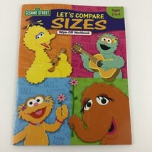 Sesame Street Let&#39;s Compare Sizes Wipe Off Workbook 2005 Learning Horizons - £11.78 GBP