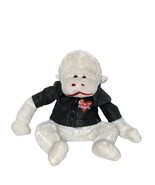 Dan Dee White Gorilla King of Hearts Motorcycle Leather Jacket Plush 21&quot; - $27.72