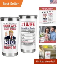 Elegant 20 Oz Stainless Steel Tumbler for Wife - Perfect Anniversary Gift - $700.57 MXN