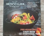 Smith Clark Ironworks ~ Pre-Seasoned ~ Cast Iron ~ 2 Quart ~ Everything Pan - £44.98 GBP