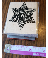 Stampin Up Grapevine Star Wood Mounted Rubber Stamp  - £3.15 GBP
