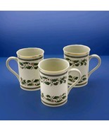 Set of 3 Konitz Germany Holly Holiday Home For The Holidays Porcelain Mu... - $27.95