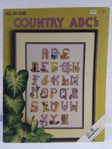 1985 Jane Arlyn Crabtree - All in one COUNTRY ABC&#39;S Cross Stitch Vintage - £6.20 GBP