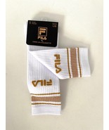FILA FL0025 Crew Socks White/Gold ( L )  - £51.85 GBP