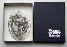 Wendell August Forge aluminum NOAH&#39;S ARK pendant~ornament~chainpull w/ box - £7.01 GBP