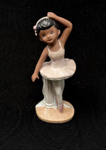 Ballerina Girl Figurine Pink Tutu Toe Shoes#1407 Vintage 80s Home Interiors - £8.55 GBP
