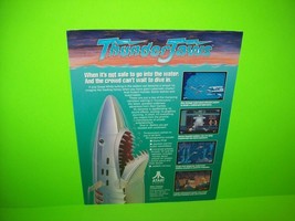 Thunder Jaws Arcade FLYER Original 1991 Video Game Art Killer Sharks Man... - £16.08 GBP