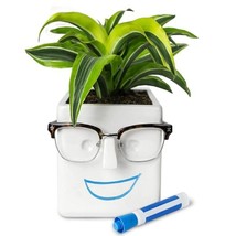 NEW Plant Flower Pot Novelty Face Planter Personality Ceramic Holder Home Decor - £23.68 GBP