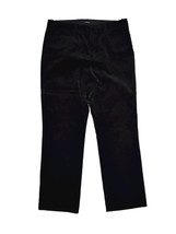 Gap Velvelt Pants Womens 14 Black Classic Fit Bootcut Stretch Velour 34x30 - £18.98 GBP