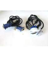 Hotron E246588 AWM Style 20276 VW-1 30V FT-1 Shielded Monitor Cable Blue... - $13.37 CAD