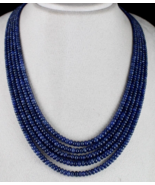 OLD MINES NATURAL BLUE SAPPHIRE BEADS ROUND 5 LINE 581 CARATS GEMSTONE N... - £6,986.37 GBP