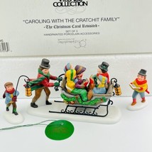 Dept 56 Heritage Village Caroling with the Cratchit Family Christmas Car... - £25.10 GBP