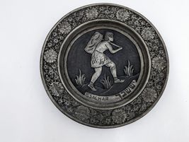 Tribes of Israel Pewter (?) Collector Plates -Levi Simeon and Issachar -Set of 3 image 2