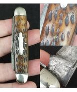 vintage 1936-1937 pocket knife Hammer Brand 2423 genuine bone ONLY MADE ... - $3,689.24 MXN