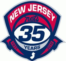 NEW JERSEY NETS NBA BASKETBALL VINTAGE OLD LOGO POSTER ON 12X8IN METAL S... - $24.74