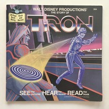 The Story of Tron - 7&#39; Vinyl Record / 24 Page Book, Disneyland - 384, 1982 - £30.63 GBP