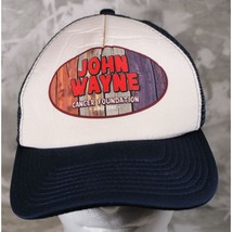John Wayne Cancer Foundation Foam Trucker Mesh Hat Blue Snap Back - £7.60 GBP