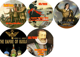 John S. C. Abbott Lot of 5 / MP3 (READ) CD Audiobook Daniel Boone Davy C... - £8.49 GBP