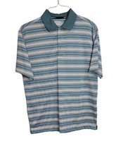 Nike Golf Mens Tour Performance Dri-Fit Polo Shirt Short Sleeve Stripped Green  - £12.50 GBP