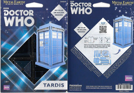 Doctor Who TV Series Blue Tardis Figure Metal Earth Steel Model Kit NEW SEALED - £12.32 GBP