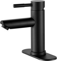 VOTON Black Bathroom Faucets Single Hole RV Bathroom Sink Faucet Stainle... - £21.31 GBP