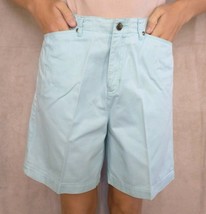 Crazy Horse Ladies Shorts Sz 6 Cool Mint 100% Cotton Tailored Flat Front... - $7.69