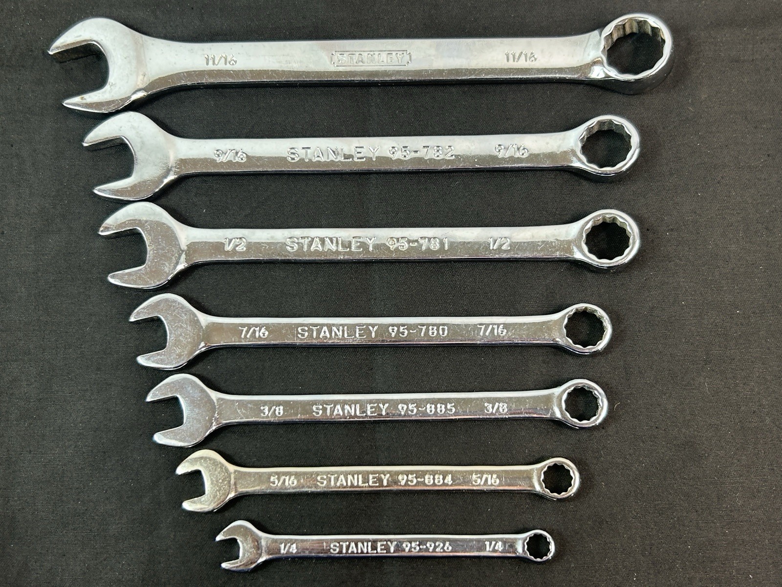 Stanley Combination Wrench Set 1/4” - 9/16&quot; + BONUS WRENCH (7 Wrenches) - $19.79
