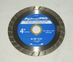 Avanti Pro 4" Turbo Diamond Circular Saw Blade Dry Wet  Concrete USED - $10.88