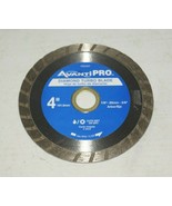 Avanti Pro 4&quot; Turbo Diamond Circular Saw Blade Dry Wet  Concrete USED - £8.55 GBP