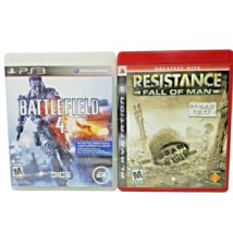 Resistance Fall of Man Battlefield 4 PlayStation 3 Video Games Lot of 2 Complete - £10.34 GBP