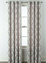 (1) NEW JCPenney Home Casey Jacquard RED WINE 7313191 Grommet Curtain 50... - $51.47