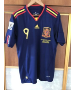 Spain 2010 World Cup Final Away Soccer Jersey Vintage Maglia Fernando To... - £52.95 GBP