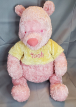 Winnie The Pooh Sugar Sweet Pooh Pink 20" Plush Shimmer Sparkle Disney Store - £22.11 GBP
