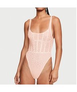 Victoria&#39;s Secret Very Sexy Sugar Coated Rhinestone Wicked Corset Teddy ... - $102.57 CAD