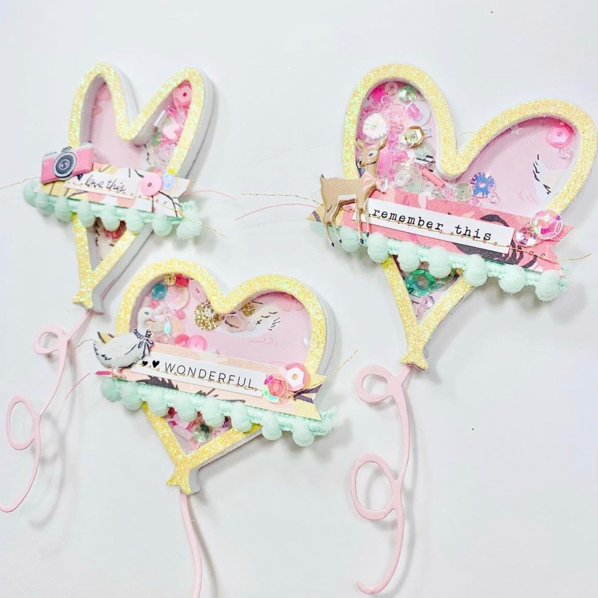 Heart Balloon Shakers Metal Cutting Dies Stencils Scrapbooking Decorative Card