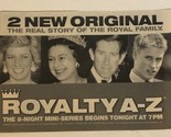 Royalty A-Z Vintage Tv Guide Print Ad Princess Diana TPA24 - £4.65 GBP