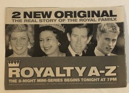 Royalty A-Z Vintage Tv Guide Print Ad Princess Diana TPA24 - £4.66 GBP