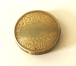 Art Nouveau Brass Compact - 1910&#39;s - £19.52 GBP